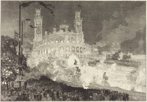 14 Juillet.  Illumination du Palais du Trocadéro