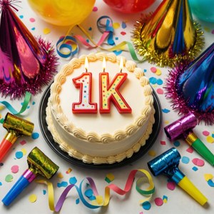 1K Birthday Cake