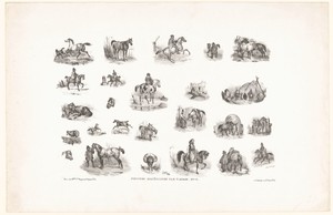 25 voorstellingen van paarden en ruiters