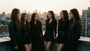 2NE1 Rooftop Sunset
