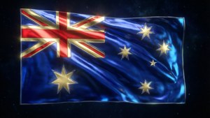 3D Australian Flag Space