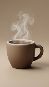 3D Coffee Cup with Steam