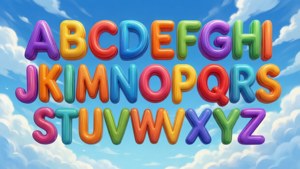 3D Floating Alphabet