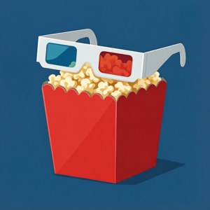 3D Glasses on Popcorn