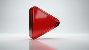3D Glossy Play Button