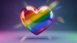 3D Glossy Pride Heart