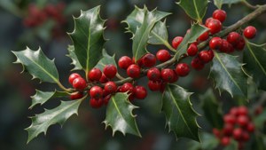 3D Holly Branch Realistic