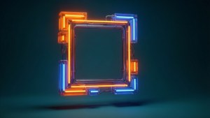 3D Neon Blocks
