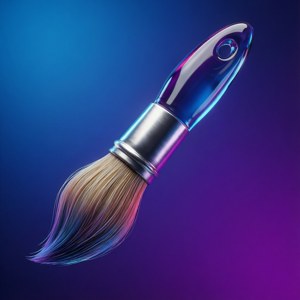 3D Paintbrush Icon