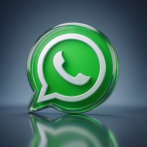 3D WhatsApp Icon