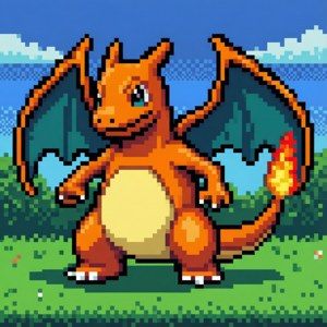 8-bit Charizard