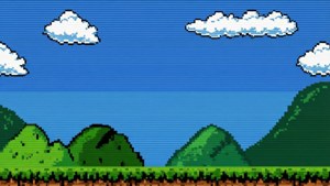 8-bit Landscape Header