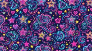 80s Neon Pattern