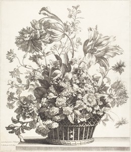 A Basket of Spring Flowers