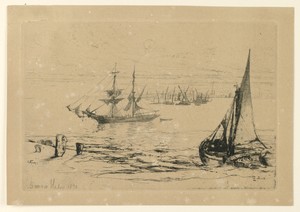A Brig at Anchor