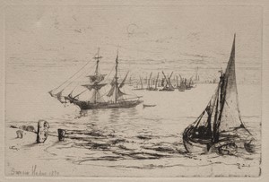 A Brig at Anchor