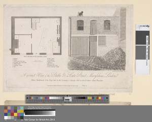 A Correct View of the Stable etc. in Cato Street, Marylebone London