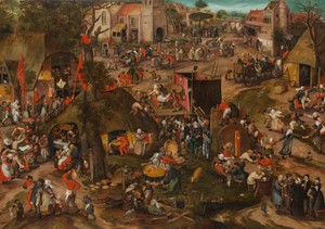 A Flemish Kermis with a Performance of the Farce ‘Een cluyte van Plaeyerwater’