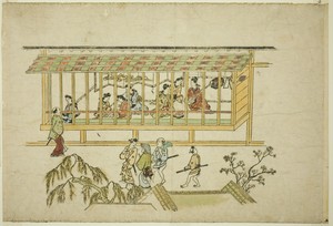 A House of Courtesans, from the series "The Appearance of Yoshiwara (Yoshiwara no tei)"