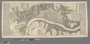 A New and Exact Plan of the City of London and Suburbs thereof, 1739