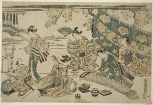 A picnic under cherry trees