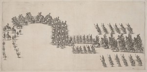 A Procession of Sixty Cavaliers and Torch Bearers