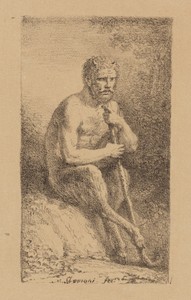 A Satyr Seated in a Landscape