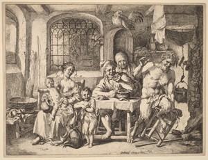 A Satyr Visiting a Peasant Family