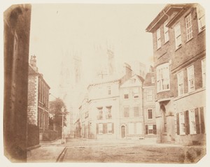 "A Scene in York" - York Minster from Lop Lane