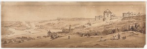 A Selection of Twenty of the Most Picturesque Views in Paris:  View from Palace Terrace at St. Germain-en-Laye,  the Aqueduct of Marli seen in the Distance