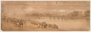 A Selection of Twenty of the Most Picturesque Views in Paris:  View of Pont Neuf, and the Mint