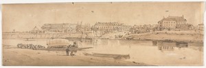 A Selection of Twenty of the Most Picturesque Views in Paris:  View of the Palace and Village of Choisi on the Banks of the Seine