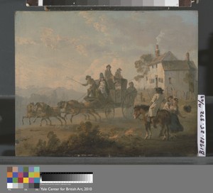 A Stage Coach on a Country Road