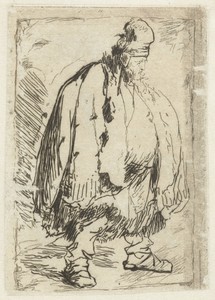A stout man in large cloak