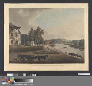 A View Looking up the River Thames to Richmond Bridge