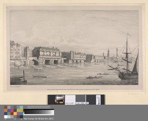 A View of London Bridge from St. Olave's Stairs in 1751