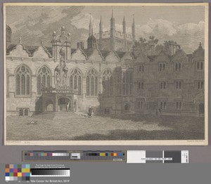 A View of the Chapel and Hall of Oriel College, &c.