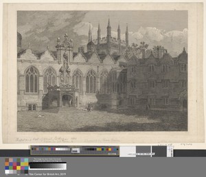 A View of the Chapel and Hall of Oriel College, &c.