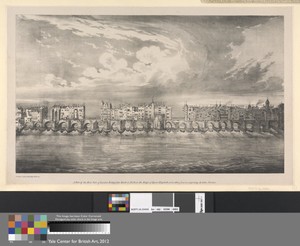 A View of the East Side of London Bridge circa 1600