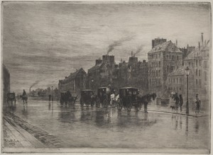 A Winter Morning on the Quai de L'Hotel-Dieu