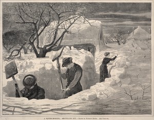 A Winter Morning, - Shovelling Out