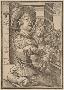 A Young Man Playing a Psalterium