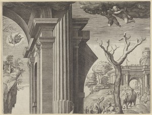 Aanbidding door de koningen (deel rechtsboven)