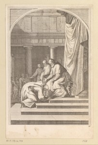Aankomst van de Heilige Bruno in Rome bij Urbanus II