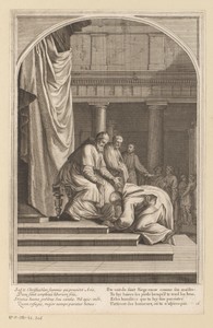 Aankomst van de Heilige Bruno in Rome bij Urbanus II