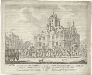 Aankomst van Franse troepen te Delft, 1795