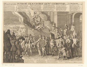 Aankomst van George I, koning van Groot-Brittannië, te Londen, 1714