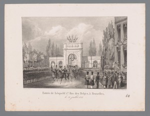 Aankomst van koning Leopold I in Brussel