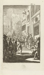 Aanval op het huis van burgemeester Van den Brande door opstandige boeren, 1672