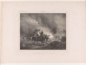 Aanvallende soldaten te paard